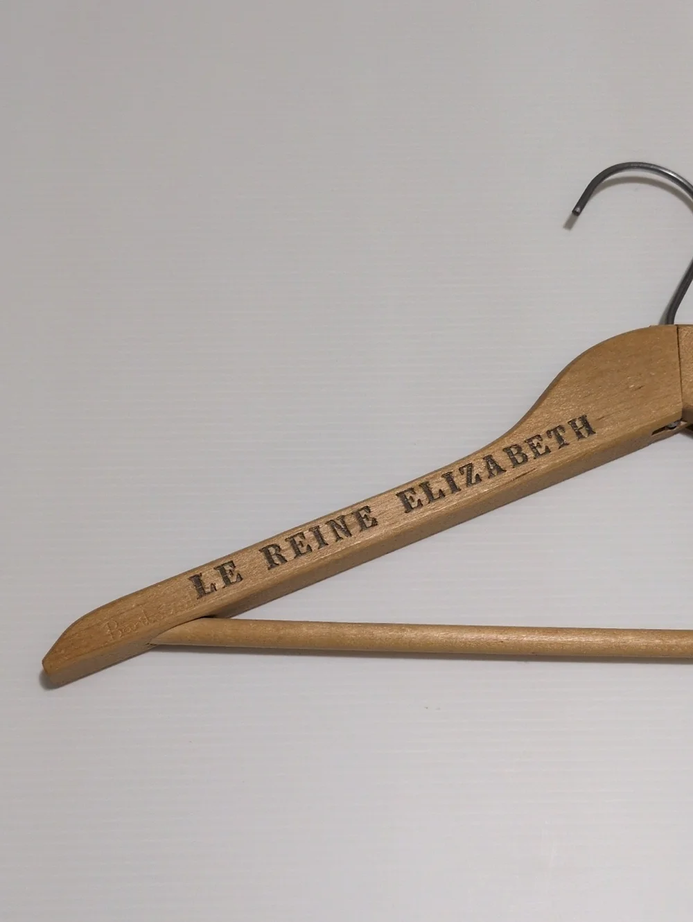 Vintage Baribocraft Queen Elizabeth Wooden Hanger